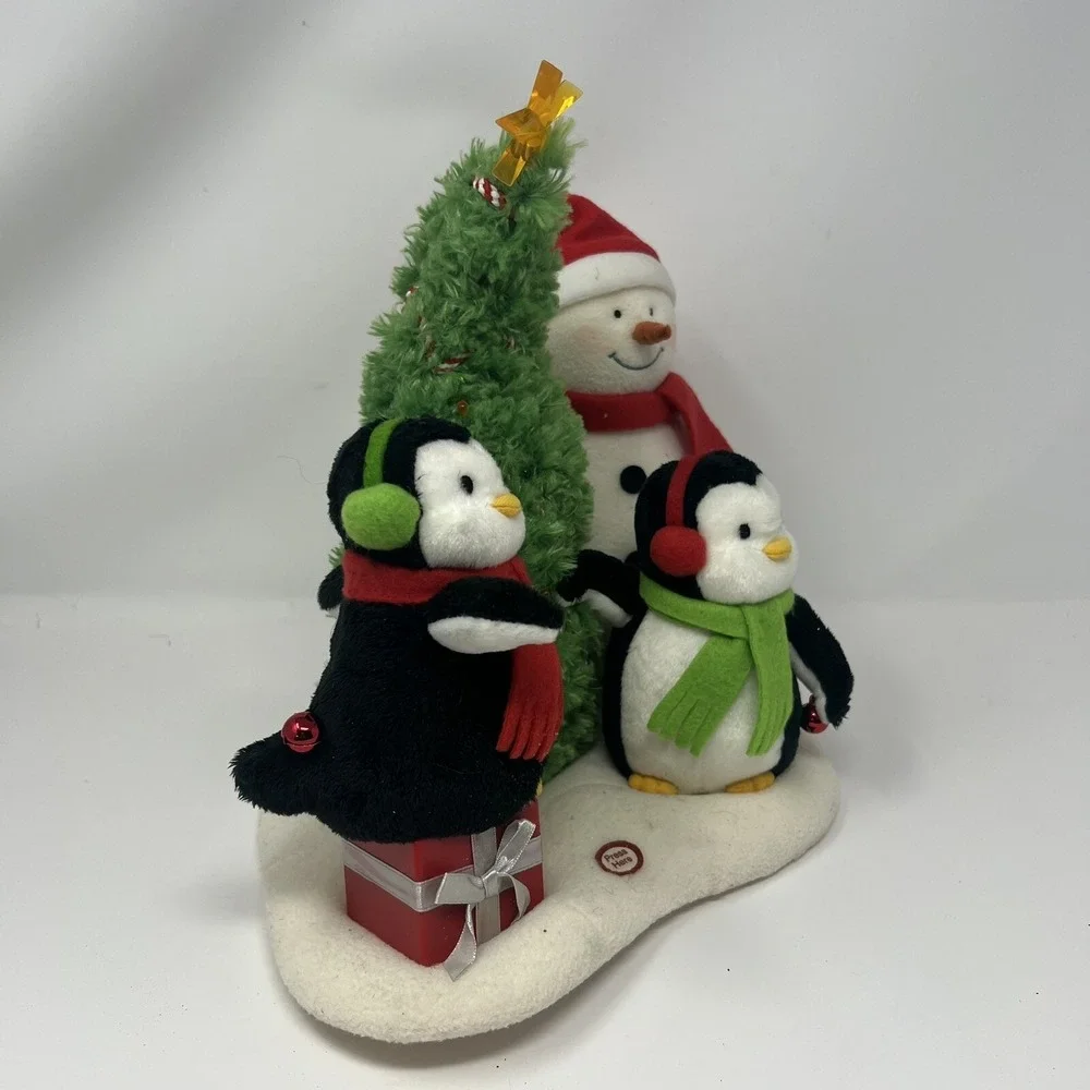 Hallmark Christmas Jingle Pals Very Merry Trio Penguins Snowman‎ Christmas Tree